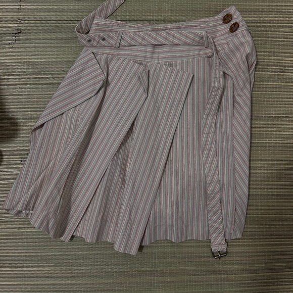 Vivienne Westwood - Candy Striped Assymetrical Pleated Skirt - Picture 2 of 11